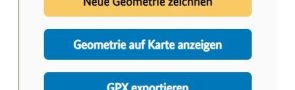 Schalter "Geometrie auf Karte anzeigen" im Menü "Geometrie"